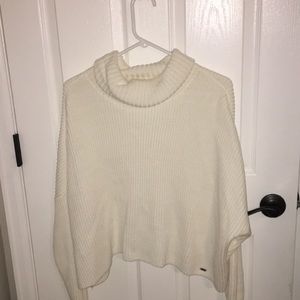 cream Hollister turtle neck sweater